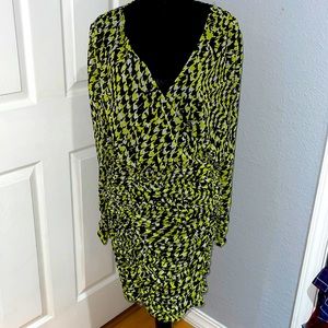 Brand new long sleeve scrunch dress
